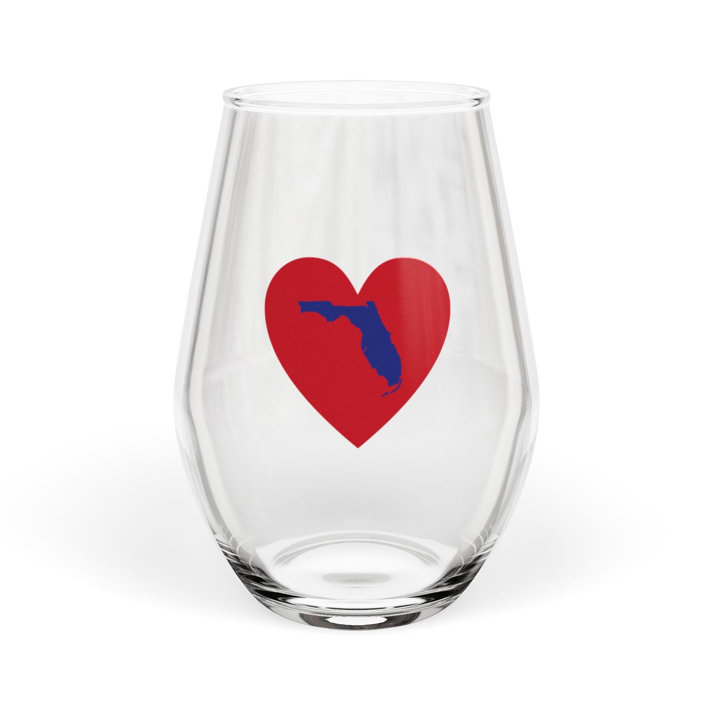 Copy of Space Coast Stemless Wine Glass Red, White and Blue — Coastal Wave 11.75 oz