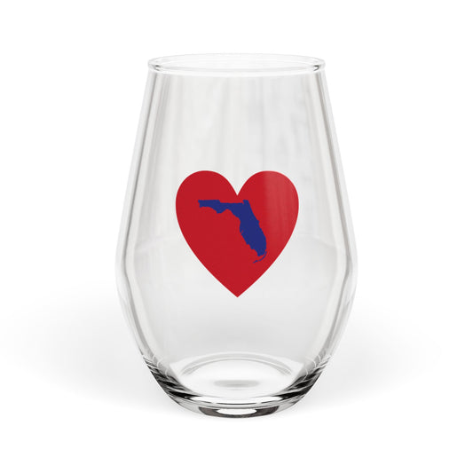 Copy of Space Coast Stemless Wine Glass Red, White and Blue — Coastal Wave 11.75 oz