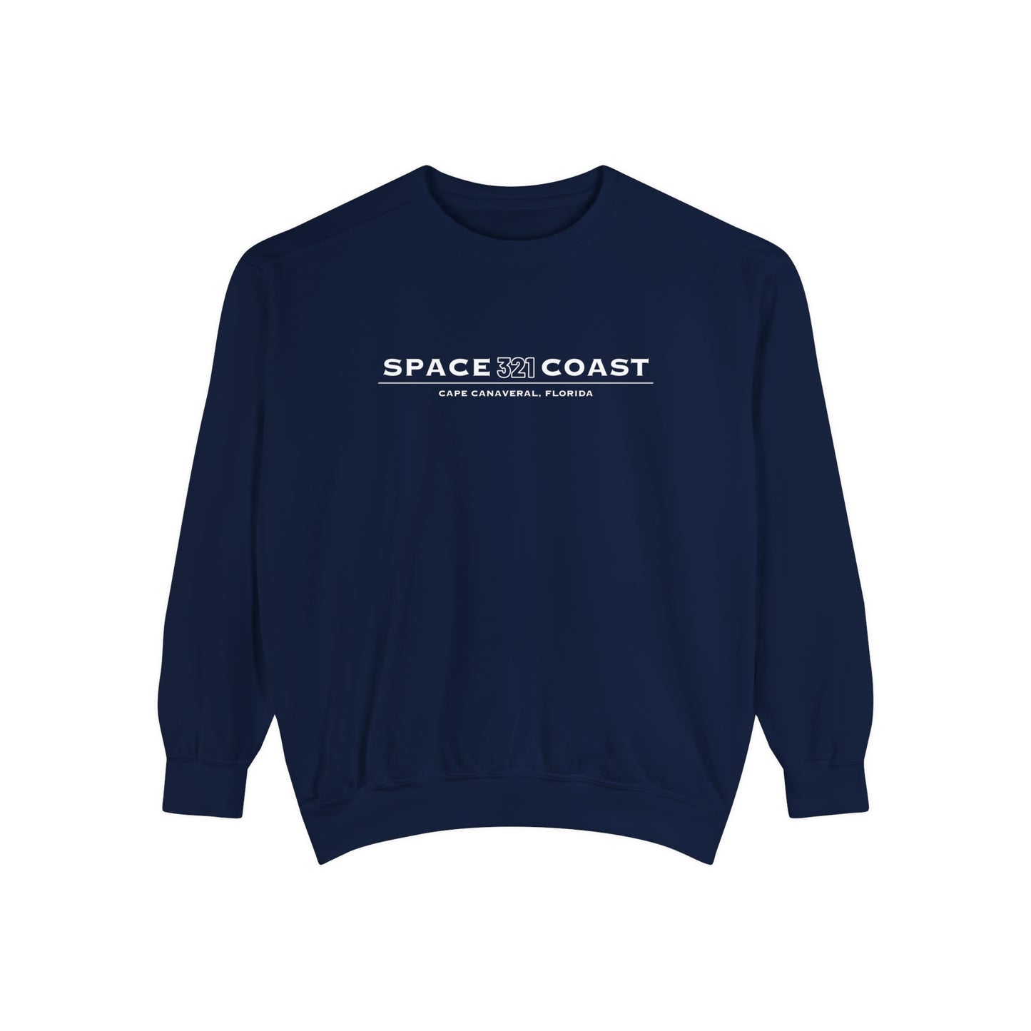 Space Coast 321 Unisex Garment-Dyed Sweatshirt