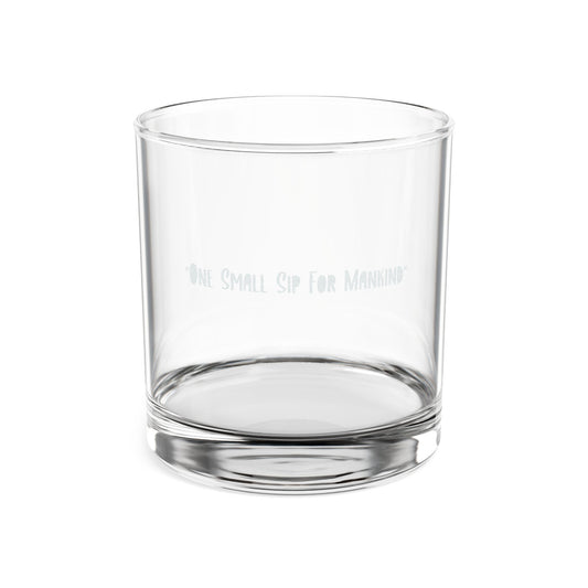 Engraved Whiskey Glass — "One Small Sip for Mankind" 10.5oz