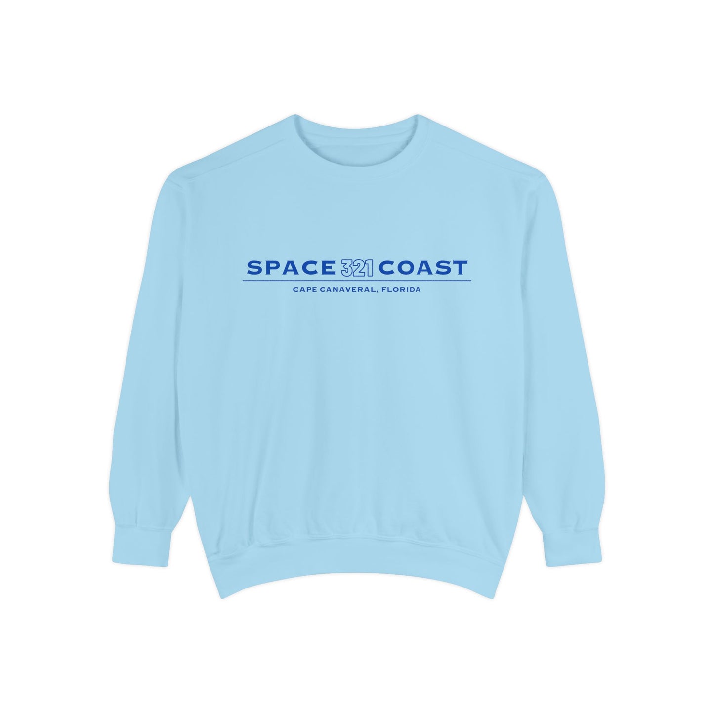 Space Coast 321 Unisex Garment-Dyed Sweatshirt Navy