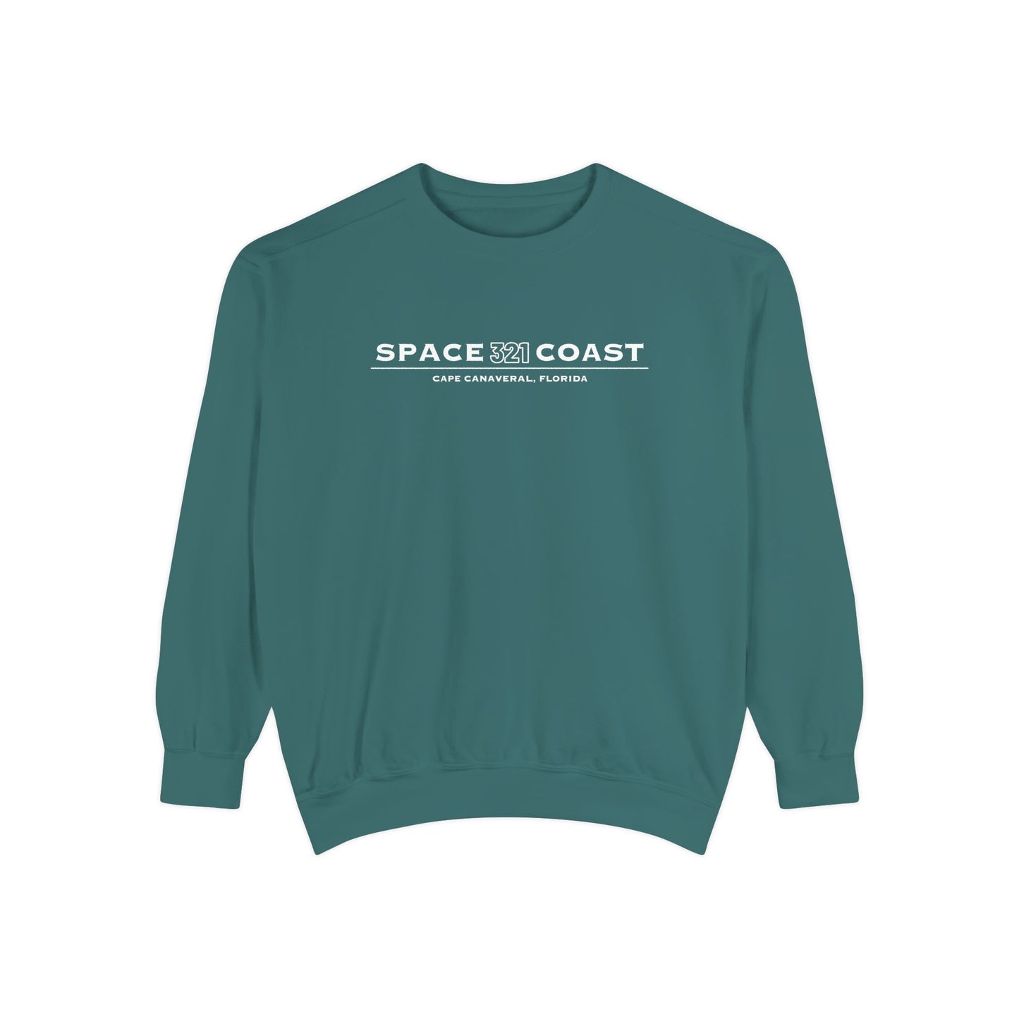 Space Coast 321 Unisex Garment-Dyed Sweatshirt