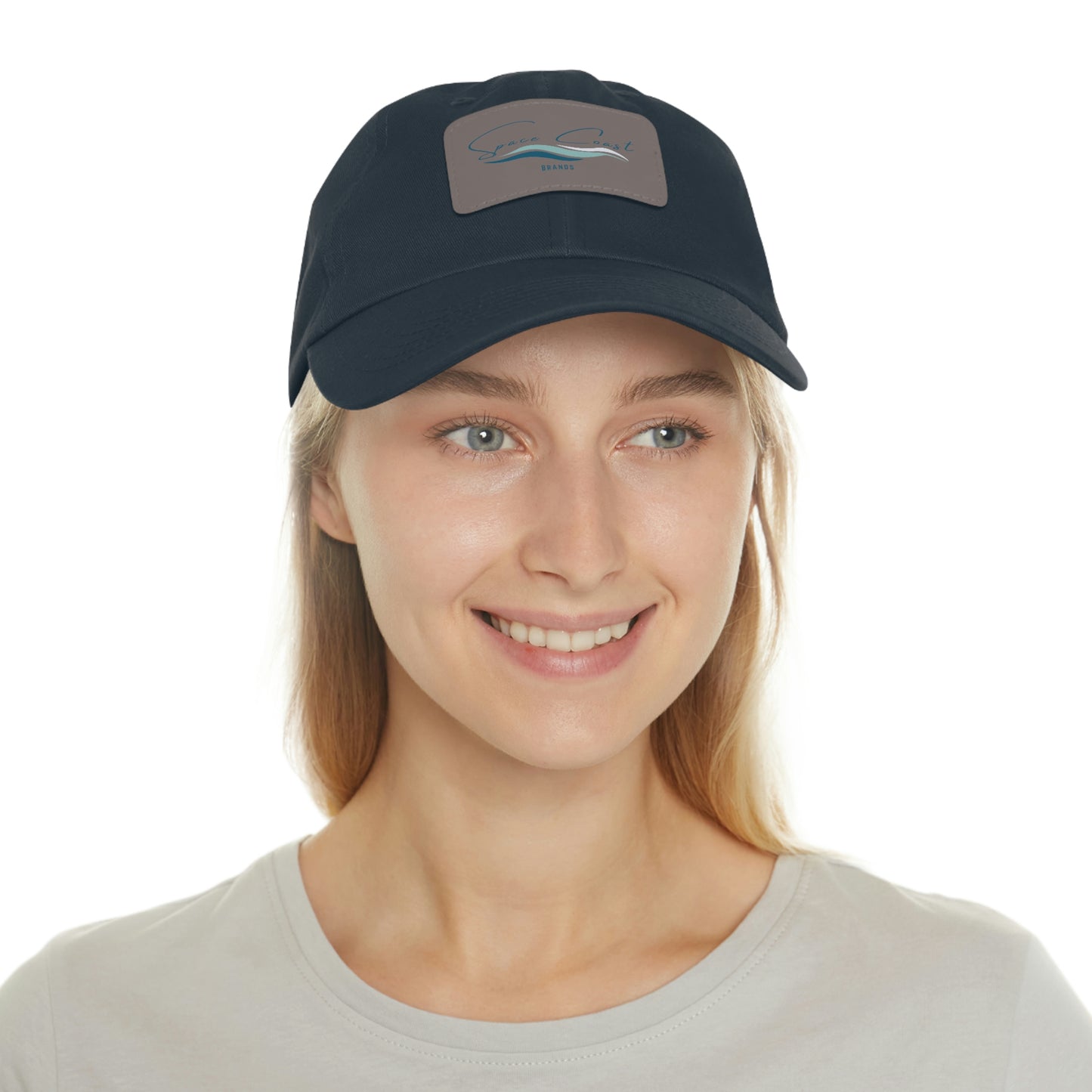Space Coast Dad Hat with Leather Patch
