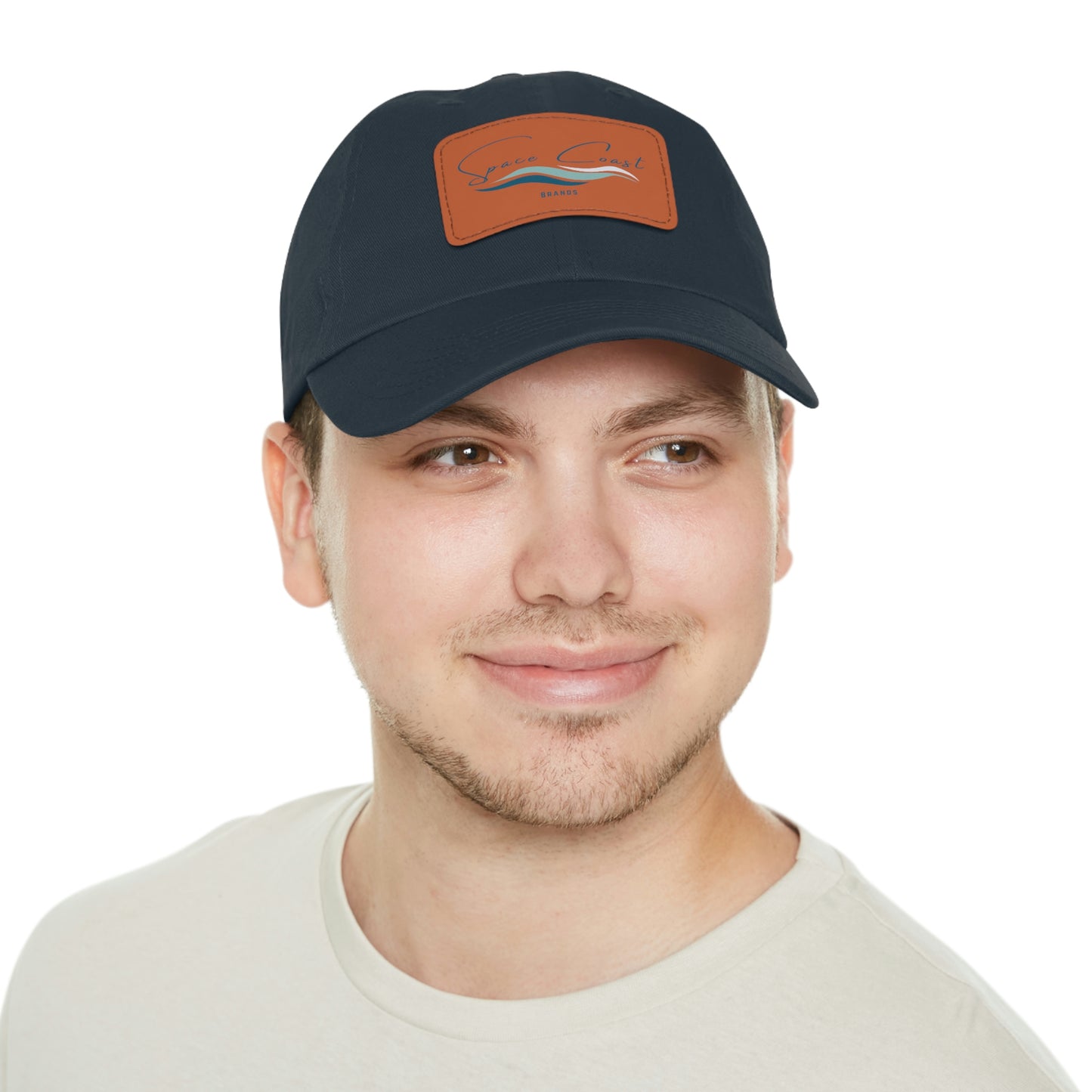 Space Coast Dad Hat with Leather Patch